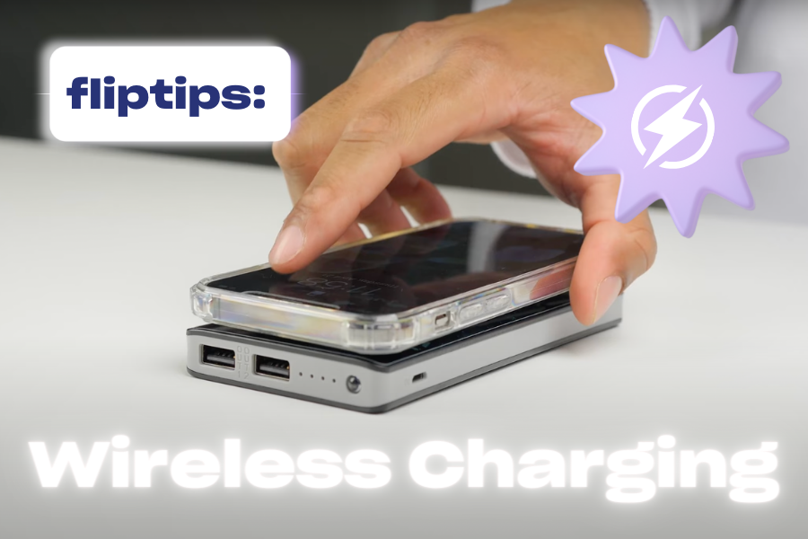Load video: Using a Wireless Charger with Flipstik
